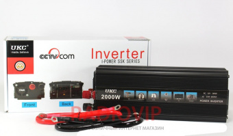 картинка Инвертор 12-220  UKC SSK-2000   2000W от интернет магазина Radiovip
