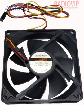 картинка Вентилятор корпусной LogicPower F9NB, 3pin (питание), цвет-черный, DC1 от интернет магазина Radiovip