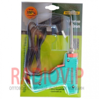 картинка Паяльник-пистолет ZD-80, 40W(30-130W Max), 220V от интернет магазина Radiovip
