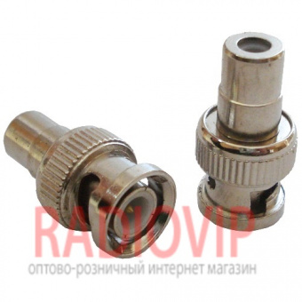 картинка Переходн. шт.BNC- гн.RCA,корпус металл от интернет магазина Radiovip