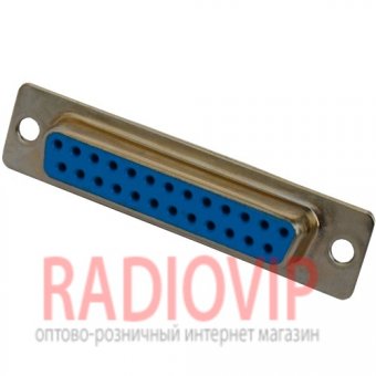 картинка Гнездо DB-25pin монтажное,под пайку от интернет магазина Radiovip