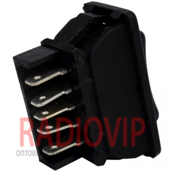 картинка Переключатель cтеклоподъёмника ASW-01, 5pin, 12V, 20А от интернет магазина Radiovip