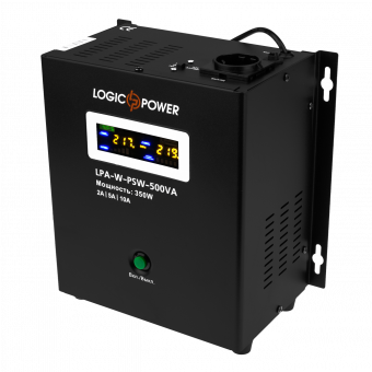 картинка ИБП Logicpower LPA-W-PSW-500VA(350Вт)2A/5A/10A с правильной синусоидой 12В от интернет магазина Radiovip