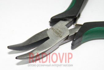 картинка Утики изогнутые,черно-зелёные ручки 125*30,Q100 от интернет магазина Radiovip