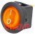 картинка Переключатель круглый с подсв. MIRS-101-8C ON-OFF, 3pin, 6,5A, 220V, желтый от интернет магазина Radiovip