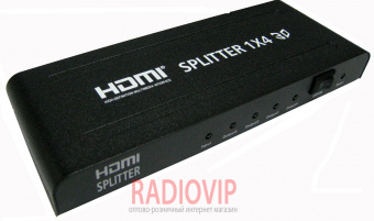 картинка Сплитер HDMI 1гн. HDMI- 4гн от интернет магазина Radiovip