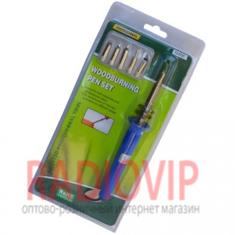 картинка Паяльник-выжигатель ZD-410A 220V/30W +6 насадок от интернет магазина Radiovip