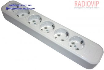 картинка Колодка ALFA 6 гнезд с заземлением от интернет магазина Radiovip
