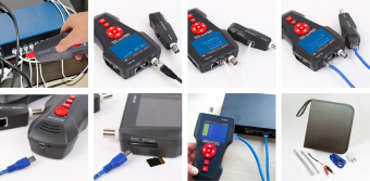 картинка NF-8601W тестер длины кабеля, трассировка, PING и POE - тест от интернет магазина Radiovip