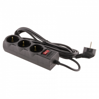 картинка Сетевой фильтр LogicPower LP-X3, 3 метра Black от интернет магазина Radiovip