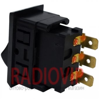 картинка Переключатель ASW-06-102 ON-ON, 3pin, 12V, 20А, чёрный от интернет магазина Radiovip