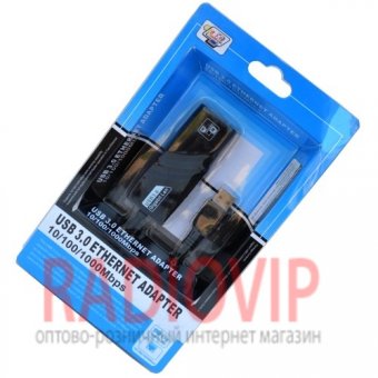 картинка Адаптор USB 3.0 (шт.USB- гн.8Р8С) от интернет магазина Radiovip