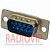 картинка Штекер DB-9pin монтажный,под пайку от интернет магазина Radiovip