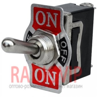 картинка Тумблер KN3(C)-103 KN3(C)-103A (ON-OFF-ON), 3pin, 10A 250VAC от интернет магазина Radiovip