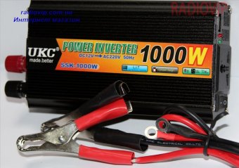 картинка Инвертор 12-220 UKC SSK-1000 1000W от интернет магазина Radiovip