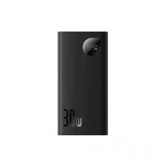 картинка Power Bank 10000 mAh 30W — Baseus (PPAD040) Adaman2 Digital Display Fast Charge(With Simple Series Charging Cable USB to Type-C 3A 0.3m Black ) — PPAD040002 White от интернет магазина Radiovip