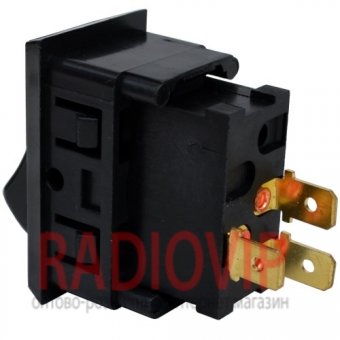 картинка Переключатель ASW-06-103 ON-OFF-ON, 3pin, 12V, 20А, чёрный от интернет магазина Radiovip
