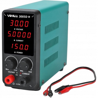 картинка Лабораторный блок питания YIHUA 3010D-III, 30В, 10А от интернет магазина Radiovip
