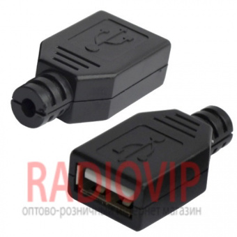 картинка Гнездо USB тип A, под шнур от интернет магазина Radiovip