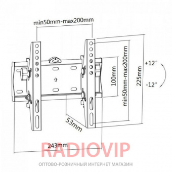 картинка Кронштейн для ТВ Brateck KL21G-22T от интернет магазина Radiovip