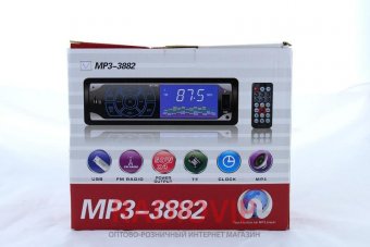 Автомагнитола MP3 3882 с сенсорными кнопками, FM MP3 USB micriSD (TF) AUX ISO