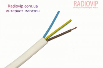 картинка Кабель силовой ШВВП 3х4мм.кв., CU, белый, 100м от интернет магазина Radiovip