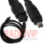 картинка Шнур Firewire IEEE 1394В(шт.4р -шт.9р), диам.-4мм. 1,5м. чёрный от интернет магазина Radiovip