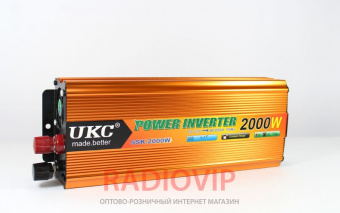 картинка Инвертор 24-220  UKC SSK-2000 2000W от интернет магазина Radiovip