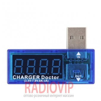 картинка USB Вольтметр DC 3-7,5V +Амперметр 0-2,5 A от интернет магазина Radiovip