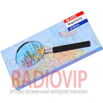 картинка Лупа ручная круглая 3,5Х диам. 75мм MG86048 от интернет магазина Radiovip