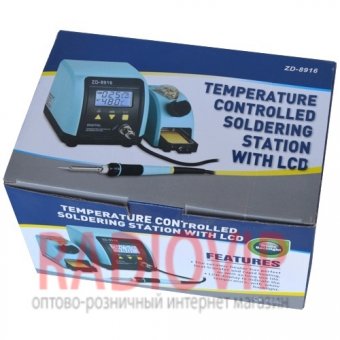 картинка Паяльная станция цифровая ZD-8916, 60W, 160-480°C от интернет магазина Radiovip