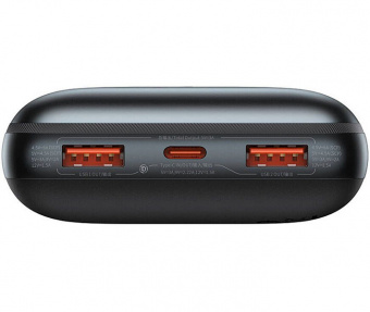 картинка Power Bank 20000 mAh 22.5W — Baseus (PPBD03001) Bipow Pro Digital Display Fast Charge Black (With Simple Series Charging Cable USB to Type-C 3A 0.3m Bl от интернет магазина Radiovip