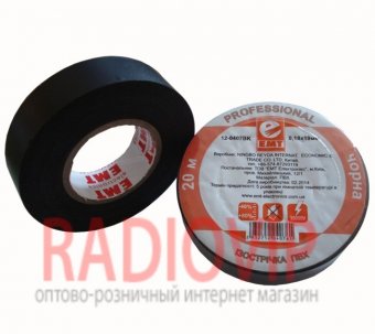 картинка Изолента электротех. ПВХ 0,18мм.х19мм., 20м чёрная от интернет магазина Radiovip