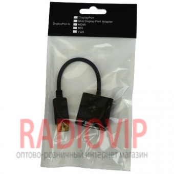 картинка Переходник шт.Display Port- гн.DVI с кабелем 0,2м. от интернет магазина Radiovip