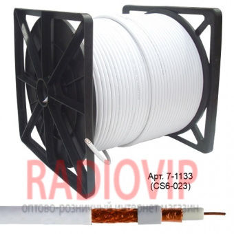 картинка Кабель RG-6/96CU+CU-foil (CCF690BV) CommSpace, диам-6,8мм, белый, 305м от интернет магазина Radiovip