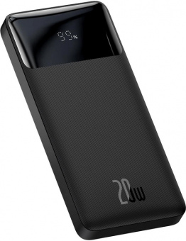 картинка Power Bank 10000 mAh 20W — Baseus (PPBD04010) Bipow Pro Digital Display Fast Charge (With Simple Series Charging Cable USB to Type-C 3A 0.3m Black — PPBD040101 Black от интернет магазина Radiovip