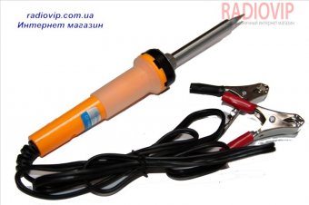 картинка Паяльник  40W  12V автомобильный с крокодиллами от интернет магазина Radiovip