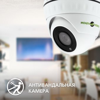 картинка Антивандальная IP камера Green Vision GV-077-IP-E-DOF20-20 POE от интернет магазина Radiovip