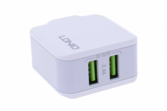 картинка Адаптер LDNIO A2201 2xUSB 2.4A от интернет магазина Radiovip