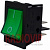 картинка Переключатель с подсветкой IRS-201-3C3 ON-OFF, 4pin, 12V, 35А, зелёный от интернет магазина Radiovip