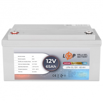 картинка Аккумулятор гелевый LPN-GL 12V - 65 Ah от интернет магазина Radiovip