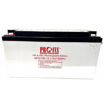 картинка Аккумулятор ProFix VRLA-GEL, 12V 150Ah (NPG150-12), клемма Т5 от интернет магазина Radiovip
