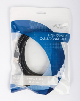 картинка Шнур шт.USB 2.0 A  - шт. Micro USB 2.0, 1,0 м. от интернет магазина Radiovip