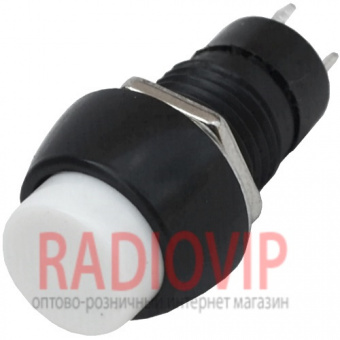 картинка Кнопка PBS-20А с фиксацией ON-OFF, 2pin, 1А 250V, белая от интернет магазина Radiovip