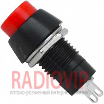 картинка Кнопка PBS-20В без фиксации OFF-(ON), 2pin, 1А 250V, красная от интернет магазина Radiovip