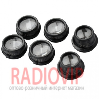 картинка Лупа-очки бинокулярная с LED подсветкой, 10X 15X 20X 25Х (9892G) от интернет магазина Radiovip