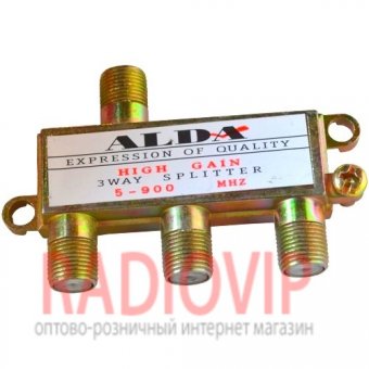 картинка Splitter 3-way Alda, корпус металлический от интернет магазина Radiovip