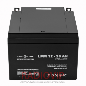 картинка Аккумулятор LPM 12 - 26 AH от интернет магазина Radiovip