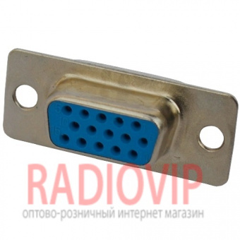 картинка Гнездо DHB-15pin монтажное,под пайку (3-х рядное) от интернет магазина Radiovip