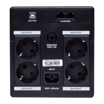 картинка Линейно-интерактивный ИБП LPM-U1100VA-P (770Вт) от интернет магазина Radiovip